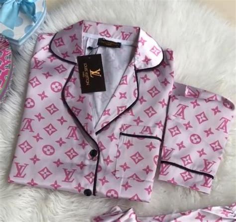 lv pj set|louis vuitton silk pajamas.